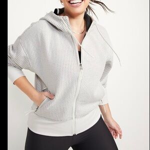 Women's Old Navy Dynamic Fleece
Textured Jacquard Zip-Up Hoodie